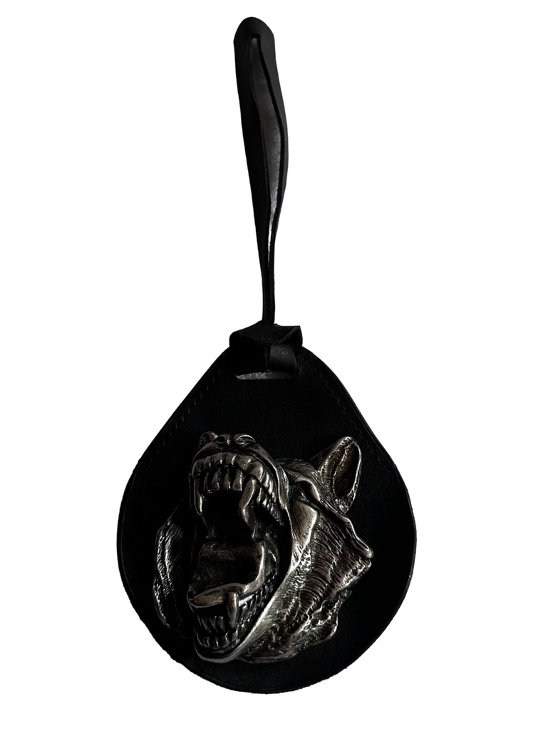 German Shepherd Head Bag Charm - Stainless Steel Buckle (Removable)